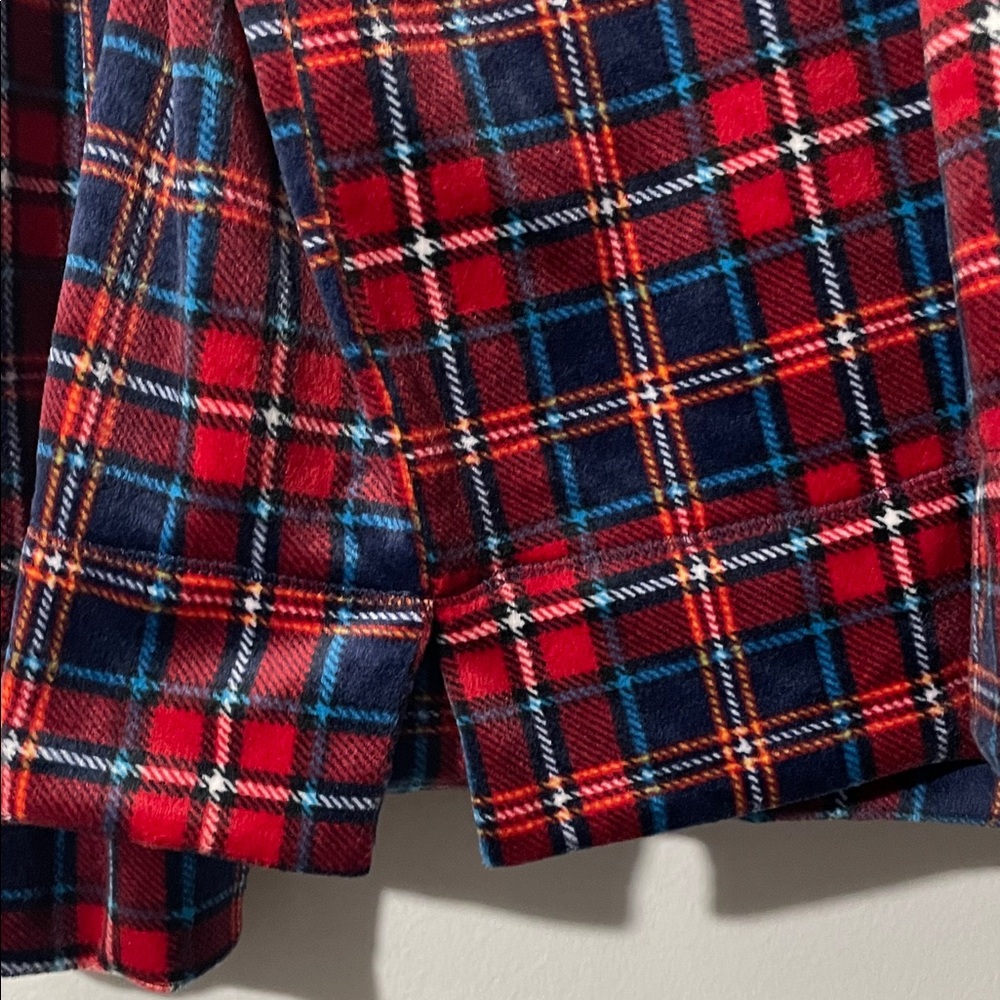 Nautica Women's 2 Piece Fleece Pajama Sleepwear Set Red Plaid M /Z11 - Picture 12 of 12